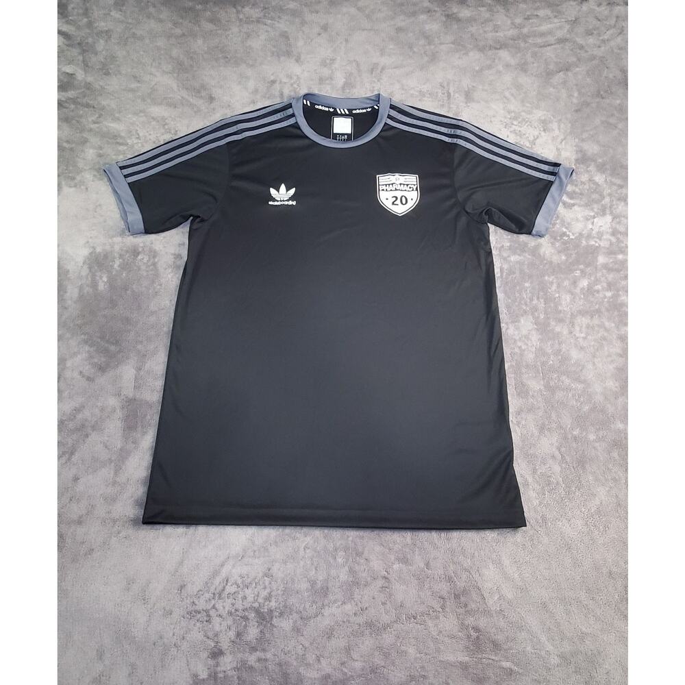 Adidas T Shirt Men’s Sz L SoccerBlack Climalite Shorts Sleeve Activewear Ca18-24